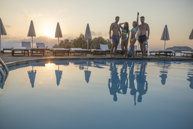 7:30 - Rise & Shine  8:00 - Beach Bootcamp   9:30 - Rich Buffet Breakfast  10:30 - And... Chill. Enjoy the  relaxing vibe OR party with some cocktails by the pool   12:00 - Lite Lunch & drinks by the pool   14:30 - Snorkeling tour around the island. Don't worry, you'll be provided with full snorkeling equipment.   17:45 - Sunset yoga by the beach  20:00 - Dinner by the Island chef  21:30 - PARTY!